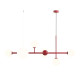 Aldex Dione piros-fehér függesztett lámpa (ALD-1092K15) E14 / E27 6 izzós IP20