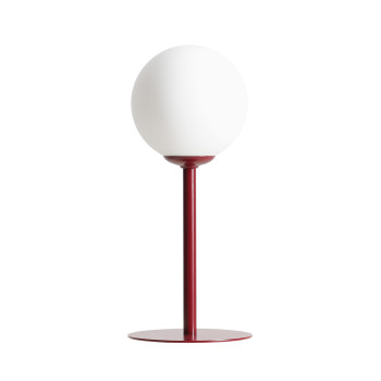 Aldex Pinne piros-fehér asztali lámpa (ALD-1080B15) E14 1 izzós IP20