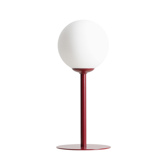 Aldex Pinne piros-fehér asztali lámpa (ALD-1080B15) E14 1 izzós IP20