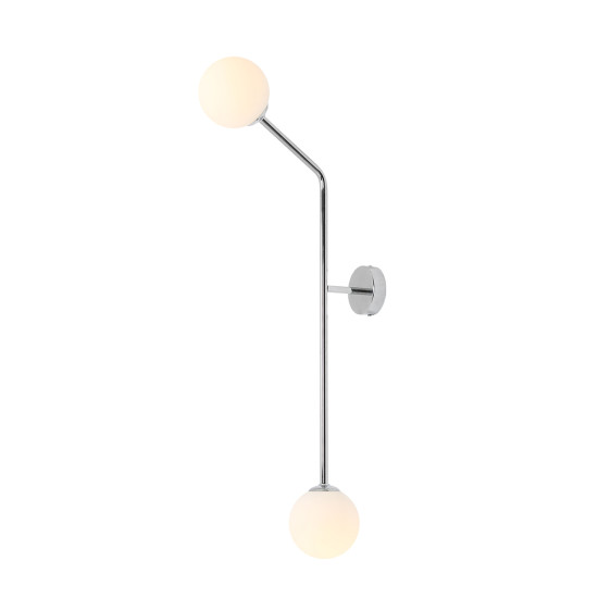 Aldex Pure króm-fehér falikar (ALD-1064D4_2) E14 2 izzós IP20