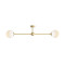 Aldex White Pearl sárgaréz-fehér mennyezeti lámpa (ALD-1113PL_H40) E14 2 izzós IP20