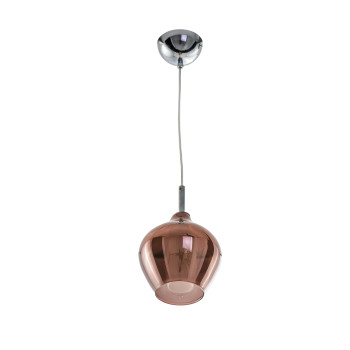 Azzardo Amber Milano króm-borostyán függesztett lámpa  (AZ-3077) G9 1 izzós IP20
