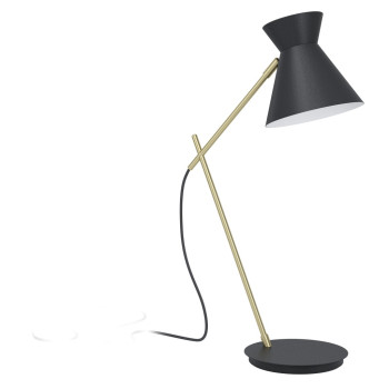 EGLO AMEZAGA fekete - sárgaréz LED asztali lámpa (EG-98864) E27 1 izzós IP20