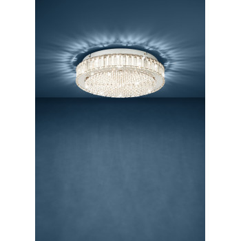 Eglo Balparda króm-átlátszó LED mennyezeti lámpa (EGL-39746) LED 1 izzós IP20