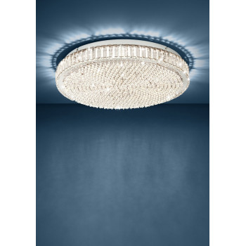Eglo Balparda króm-átlátszó LED mennyezeti lámpa (EGL-39747) LED 8 izzós IP20