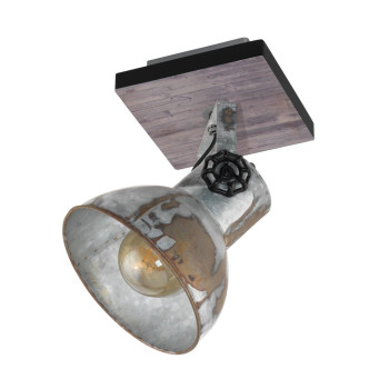 EGLO BARNSTAPLE  barna-szürke fali lámpa (EG-49648) E27 1 izzós IP20