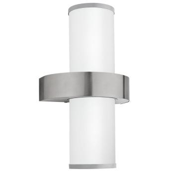 Eglo Beverly króm-fehér mozgásérzékelős kültéri fali lámpa (EG-86541) E27 2 izzós IP44