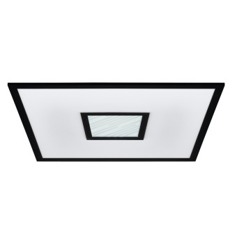 EGLO BORDONARA fekete-fehér-fehér LED mennyezeti lámpa (EG-900571) LED 1 izzós IP20