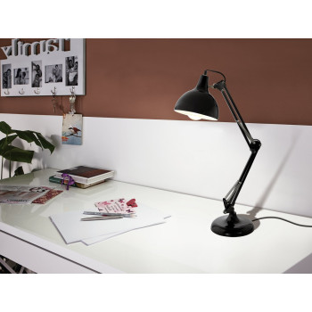 EGLO BORGILLIO fekete asztali lámpa (EG-94697) E27 1 izzós IP20