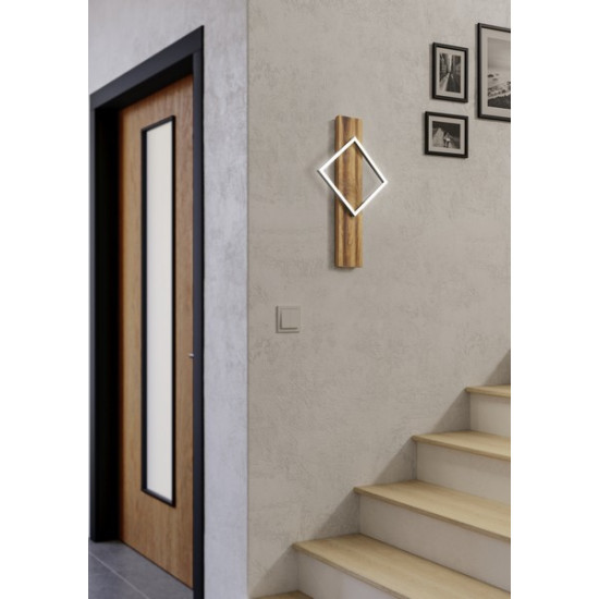 Eglo Boyal rusztikus barna LED fali lámpa (EG-901934) LED 1 izzós IP20