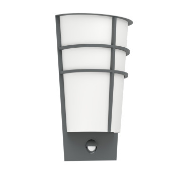 Eglo Breganzo 1 antracit-fehér LED mozgásérzékelős kültéri fali lámpa (EG-96018) LED 2 izzós IP44