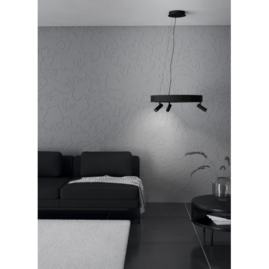 Eglo Bruscoli fekete LED függesztett lámpa (EG-390053) LED 2 izzós IP20