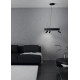 Eglo Bruscoli fekete LED függesztett lámpa (EG-390053) LED 2 izzós IP20