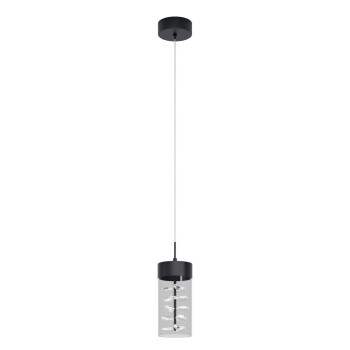Eglo Cabezola fekete-átlátszó LED függesztett lámpa (EGL-39736) LED 1 izzós IP20