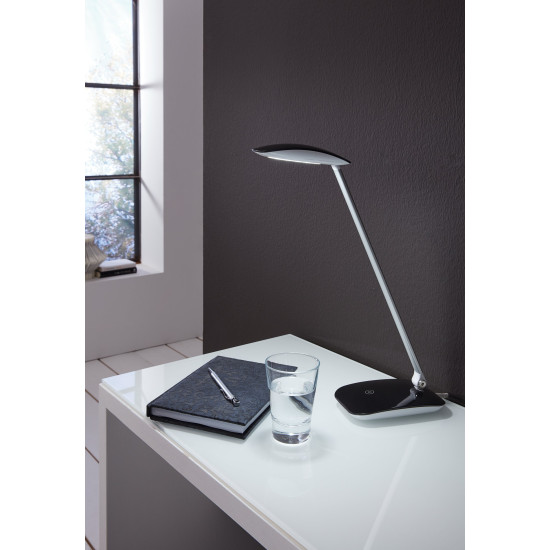 EGLO CAJERO fekete LED asztali lámpa (EG-95696) LED 1 izzós IP20