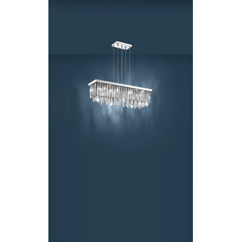 Eglo Calaonda króm-átlátszó függesztett lámpa (EG-93423) G9 11 izzós IP20