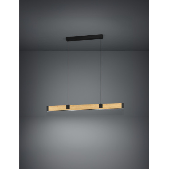Eglo Caminarro fekete-barna LED függesztett lámpa (EG-390225) LED 1 izzós IP20