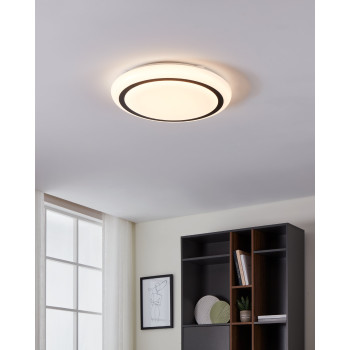 EGLO CAPASSO fehér-fekete LED fali lámpa/mennyezeti lámpa (EG-900335) LED 1 izzós IP20