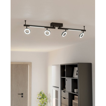 EGLO CARDILLIO 2 fekete - szatinált LED spot lámpa (EG-900516) LED 6 izzós IP20