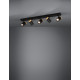 Eglo Cartagena fekete-barna mennyezeti spotlámpa (EG-39649) GU10 5 izzós IP20