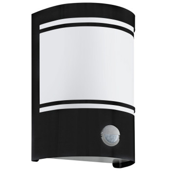 Eglo Cerno fekete-fehér mozgásérzékelős kültéri fali lámpa (EG-99566) E27 1 izzós IP44
