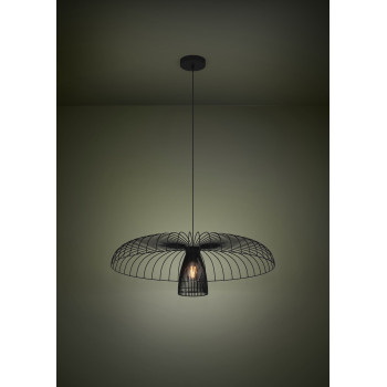 Eglo Champerico fekete függesztett lámpa (EG-390216) E27 1 izzós IP20