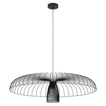 Eglo Champerico fekete függesztett lámpa (EG-390217) E27 1 izzós IP20