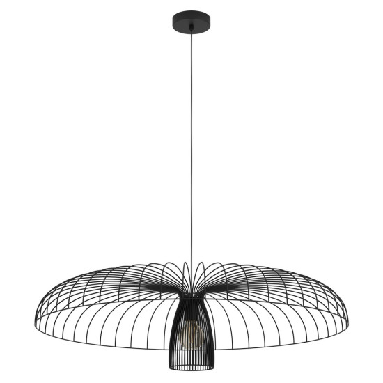 Eglo Champerico fekete függesztett lámpa (EG-390217) E27 1 izzós IP20