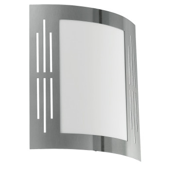 Eglo City króm-fehér kültéri fali lámpa (EG-82309) E27 1 izzós IP44