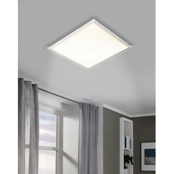 EGLO COMPETA 1 fehér-fehér-ezüst-átlátszó LED fali lámpa/mennyezeti lámpa (EG-95679) LED 1 izzós IP20