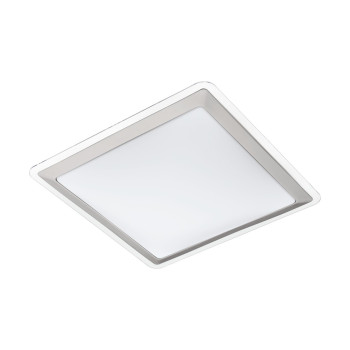 EGLO COMPETA 1 fehér-fehér-ezüst-átlátszó LED fali lámpa/mennyezeti lámpa (EG-95679) LED 1 izzós IP20