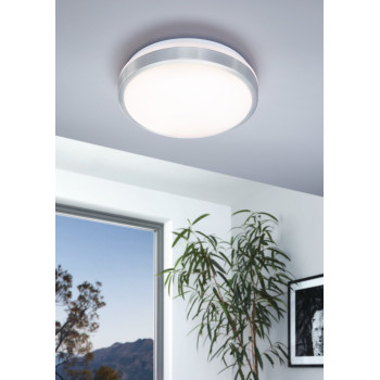 EGLO COMPETA 1 fehér-fehér-mattnikkel LED fali lámpa/mennyezeti lámpa (EG-96033) LED 1 izzós IP20