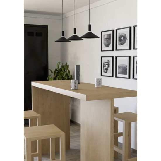 Eglo Conomavilla-Z fekete LED függesztett lámpa (EG-902184) LED 3 izzós IP20