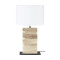 Eglo Contessore barna-fehér asztali lámpa (EGL-39917) E27 1 izzós IP20