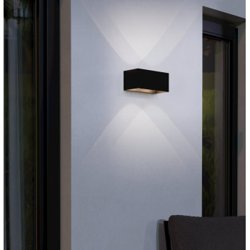 Eglo Costorio fekete-barna LED kültéri fali lámpa (EG-900291) LED 1 izzós IP44