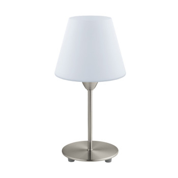 EGLO DAMASCO 1 matt nikkel - fehér asztali lámpa (EG-95785) E14 1 izzós IP20