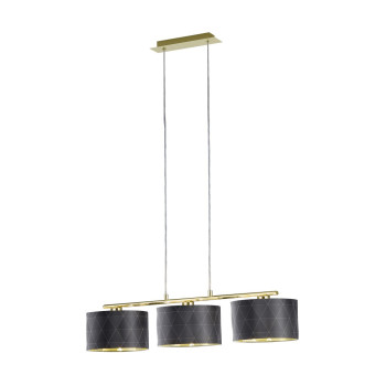 Eglo Dolorita fekete-arany függesztett lámpa (EG-39225) E27 3 izzós IP20