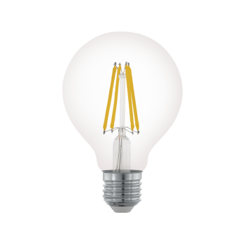 Eglo E27 LED izzó 7,5W 2700 Kelvin gömb formájú-60W-ot kiváltó átlátszó filament LED izzó (EG-110023) E27
