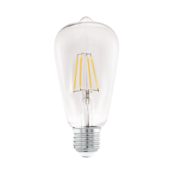 Eglo E27 LED izzó 7W 2700 Kelvin-60W-ot kiváltó átlátszó filament LED izzó (EG-110012) E27