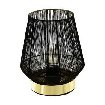 EGLO ESCANDIDOS fekete-arany asztali lámpa  (EG-99808) E27 1 izzós IP20