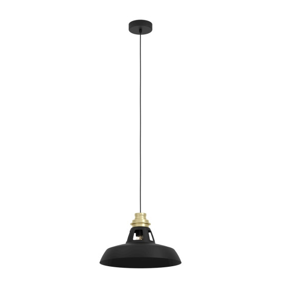 Eglo Espinardo fekete-arany függesztett lámpa (EG-390229) E27 1 izzós IP20