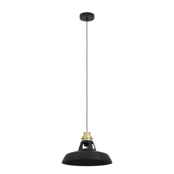 Eglo Espinardo fekete-arany függesztett lámpa (EGL-390229) E27 1 izzós IP20