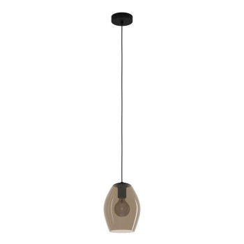 Eglo Estanys 1 fekete-barna függesztett lámpa (EG-390159) E27 1 izzós IP20