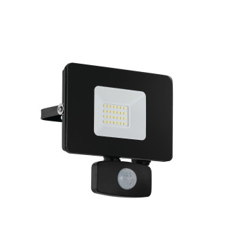 Eglo Faedo 3 fekete-átlátszó LED mozgásérzékelős kültéri fali lámpa (EG-97461) LED 1 izzós IP44