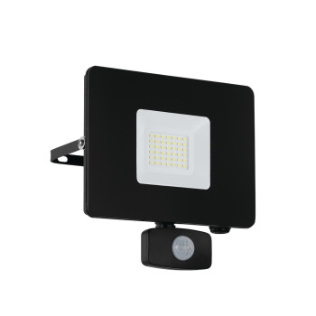 Eglo Faedo 3 fekete-átlátszó LED mozgásérzékelős kültéri fali lámpa (EG-97462) LED 1 izzós IP44