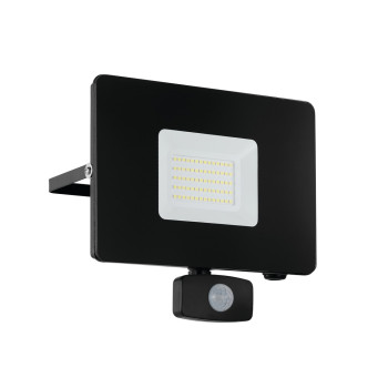 Eglo Faedo 3 fekete-átlátszó LED mozgásérzékelős kültéri fali lámpa (EG-97463) LED 1 izzós IP44