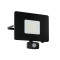 Eglo Faedo 3 fekete-átlátszó LED mozgásérzékelős kültéri fali lámpa (EGL-97463) LED 1 izzós IP44