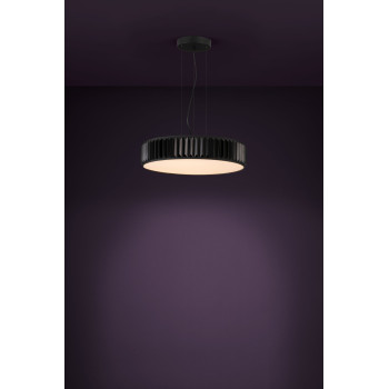 Eglo Firenzuola fekete-átlátszó LED függesztett lámpa (EGL-390054) LED 1 izzós IP20