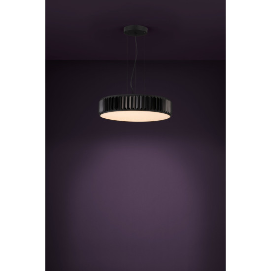 Eglo Firenzuola fekete-átlátszó LED függesztett lámpa (EGL-390054) LED 1 izzós IP20