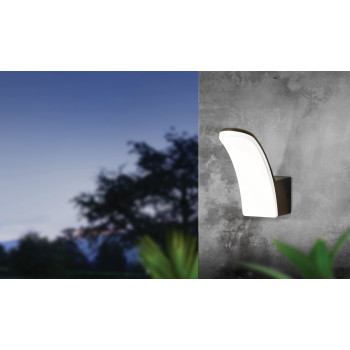 Eglo Fiumicino fekete-fehér LED kültéri fali lámpa (EG-98148) LED 1 izzós IP44